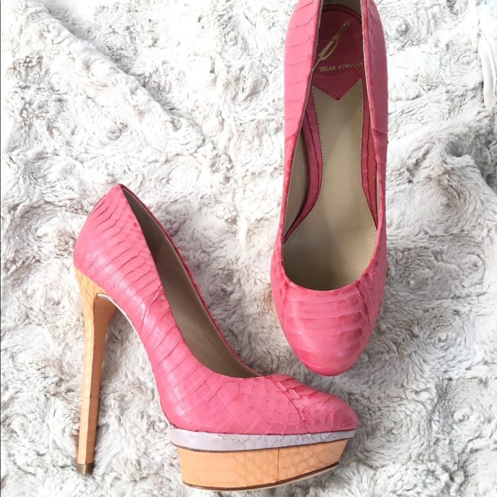 Brian Atwood Embossed heels - Picture 6 of 8